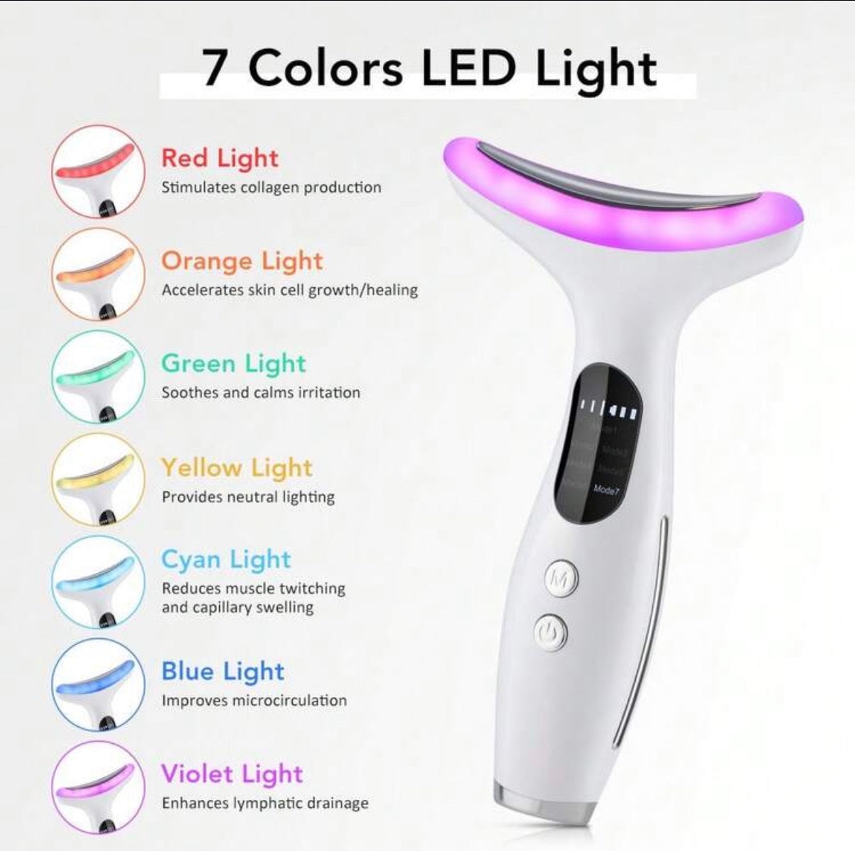 Luxe 7-Color LED Facial & Neck Rejuvenator